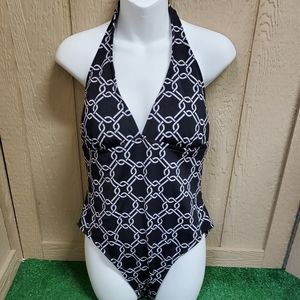 Catalina swimsuit size L one piece halter  resort
